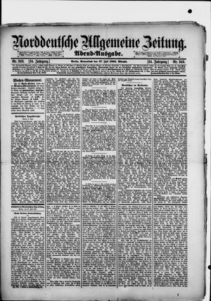 Norddeutsche allgemeine Zeitung vom 27.07.1895
