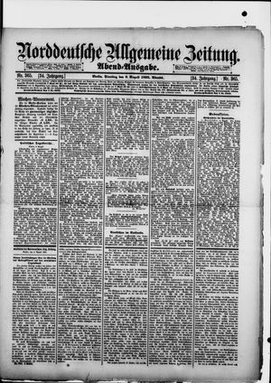 Norddeutsche allgemeine Zeitung vom 06.08.1895