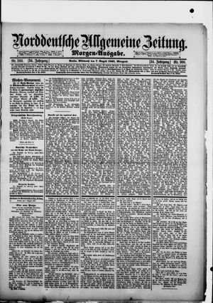 Norddeutsche allgemeine Zeitung vom 07.08.1895