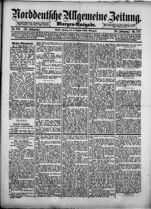 Norddeutsche allgemeine Zeitung vom 09.08.1895