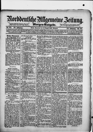 Norddeutsche allgemeine Zeitung vom 10.08.1895