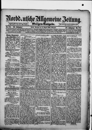 Norddeutsche allgemeine Zeitung on Aug 11, 1895