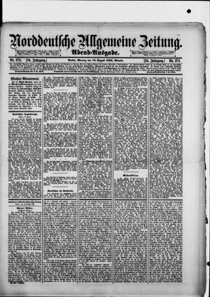 Norddeutsche allgemeine Zeitung vom 12.08.1895