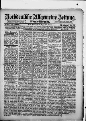 Norddeutsche allgemeine Zeitung vom 14.08.1895
