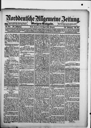 Norddeutsche allgemeine Zeitung on Aug 23, 1895