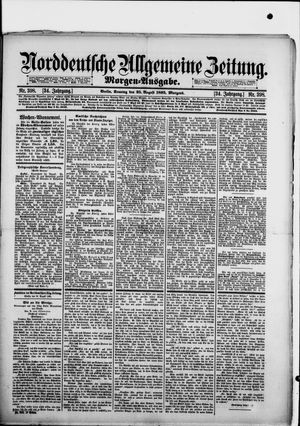 Norddeutsche allgemeine Zeitung on Aug 25, 1895
