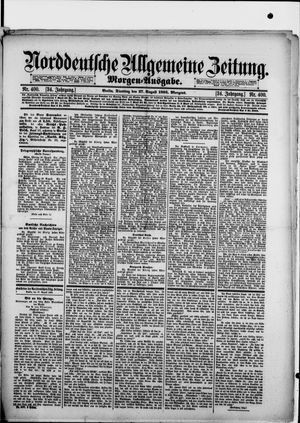 Norddeutsche allgemeine Zeitung vom 27.08.1895