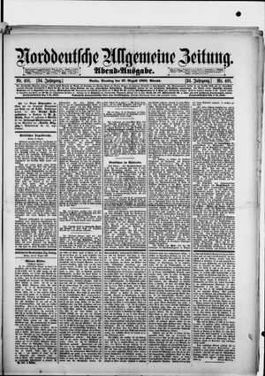 Norddeutsche allgemeine Zeitung vom 27.08.1895