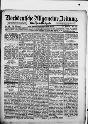 Norddeutsche allgemeine Zeitung vom 29.08.1895