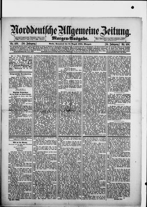 Norddeutsche allgemeine Zeitung vom 31.08.1895