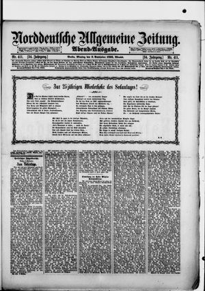Norddeutsche allgemeine Zeitung vom 02.09.1895