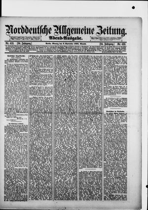 Norddeutsche allgemeine Zeitung vom 09.09.1895