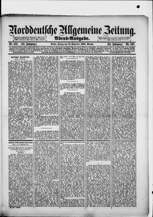 Norddeutsche allgemeine Zeitung vom 13.09.1895