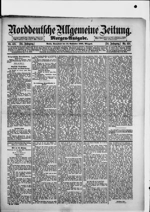 Norddeutsche allgemeine Zeitung vom 14.09.1895