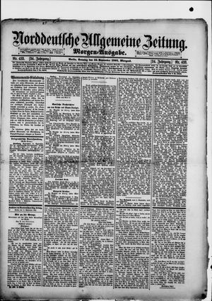 Norddeutsche allgemeine Zeitung vom 15.09.1895