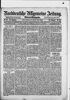 Norddeutsche allgemeine Zeitung vom 18.09.1895