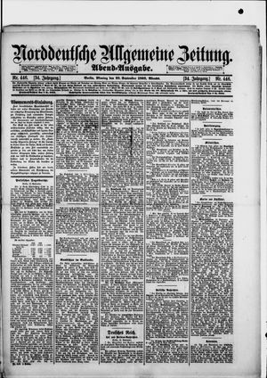 Norddeutsche allgemeine Zeitung vom 23.09.1895