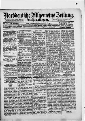 Norddeutsche allgemeine Zeitung vom 24.09.1895