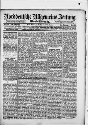 Norddeutsche allgemeine Zeitung vom 25.09.1895