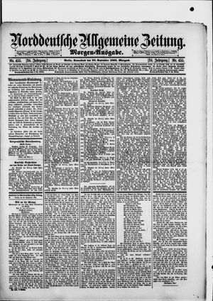 Norddeutsche allgemeine Zeitung vom 28.09.1895