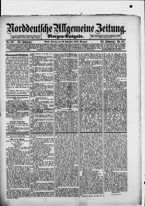 Norddeutsche allgemeine Zeitung vom 29.09.1895