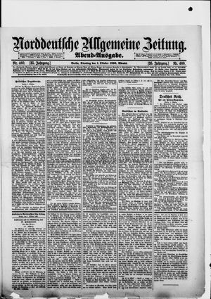 Norddeutsche allgemeine Zeitung vom 01.10.1895