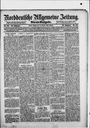 Norddeutsche allgemeine Zeitung vom 14.10.1895