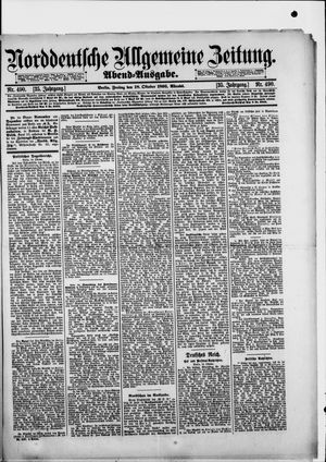 Norddeutsche allgemeine Zeitung vom 18.10.1895