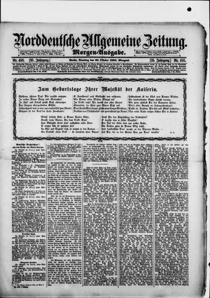 Norddeutsche allgemeine Zeitung on Oct 22, 1895