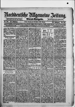 Norddeutsche allgemeine Zeitung vom 22.10.1895