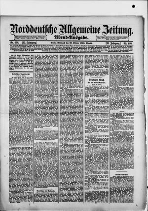 Norddeutsche allgemeine Zeitung vom 23.10.1895