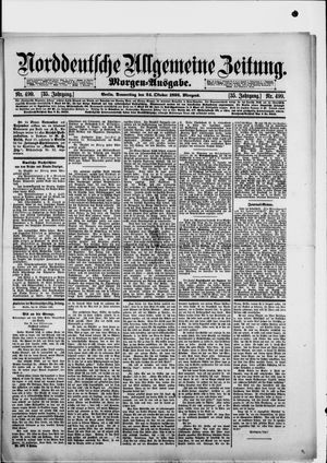 Norddeutsche allgemeine Zeitung vom 24.10.1895