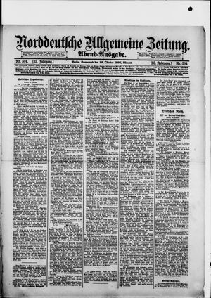 Norddeutsche allgemeine Zeitung vom 26.10.1895