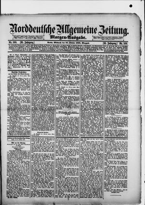 Norddeutsche allgemeine Zeitung vom 30.10.1895