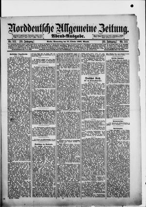 Norddeutsche allgemeine Zeitung vom 31.10.1895