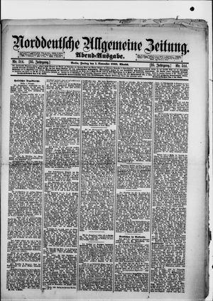 Norddeutsche allgemeine Zeitung vom 01.11.1895
