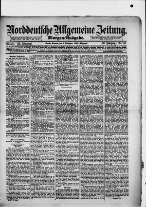 Norddeutsche allgemeine Zeitung vom 03.11.1895