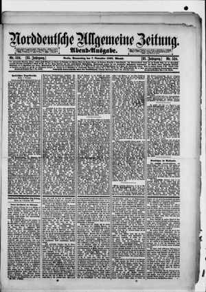 Norddeutsche allgemeine Zeitung vom 07.11.1895