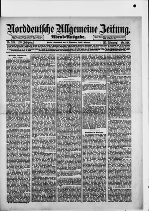 Norddeutsche allgemeine Zeitung vom 09.11.1895