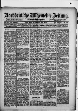 Norddeutsche allgemeine Zeitung vom 11.11.1895