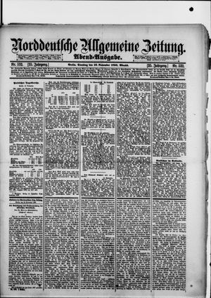 Norddeutsche allgemeine Zeitung vom 12.11.1895