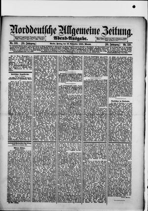 Norddeutsche allgemeine Zeitung vom 15.11.1895