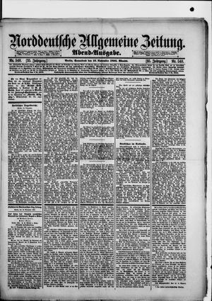 Norddeutsche allgemeine Zeitung vom 16.11.1895