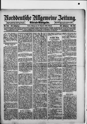Norddeutsche allgemeine Zeitung vom 18.11.1895