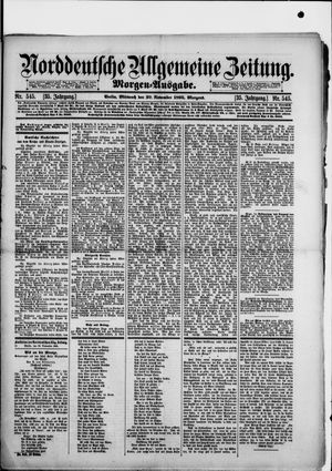Norddeutsche allgemeine Zeitung vom 20.11.1895