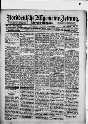 Norddeutsche allgemeine Zeitung vom 22.11.1895