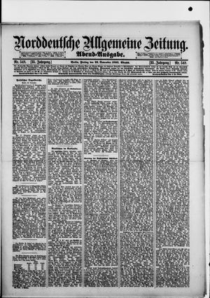Norddeutsche allgemeine Zeitung vom 22.11.1895