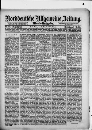 Norddeutsche allgemeine Zeitung vom 25.11.1895