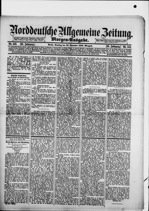 Norddeutsche allgemeine Zeitung vom 26.11.1895