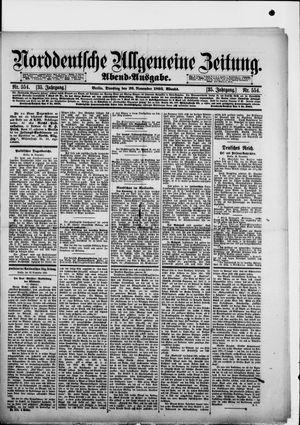 Norddeutsche allgemeine Zeitung vom 26.11.1895